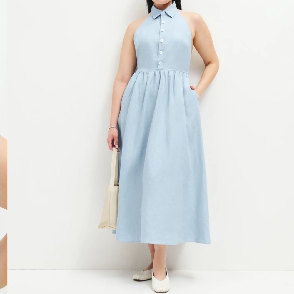NWT - Reformation Tace Linen Dress -Coastal Grandma Aesthetic